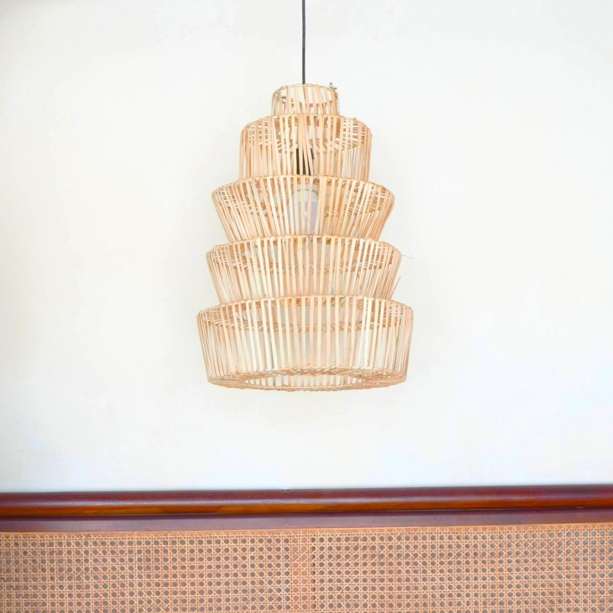 Rotanlamp met buitengewoon design | Hanglamp MULIA